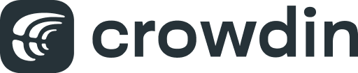 Crowdin logo dark